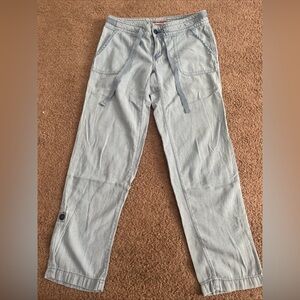 Tommy Hilfiger Y2K Blue Striped Cargo Pants